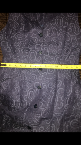 ESCADA ELEMENTS LINEN LADIES DARK BLUE LONG DRESS MADE IN GERMANY SIZE 36. - Picture 7 of 9