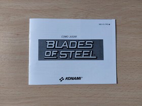 Caja, corcho y manual de reemplazo Blades of Steel de NES