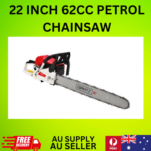 Giantz 62cc Petrol Commercial Chainsaw 22" Bar E-Start Tree Chain Saw 5.2HP - Picture 1 of 4