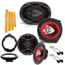 BOSS Audio Speaker Package Front Door & Rear Deck for 2005-2010 Chevy Cobalt
