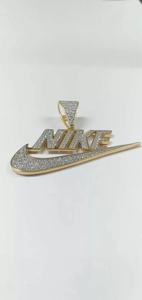 14K YELLOW GOLD SWOOSH PENDANT ナイキ　ネックレス 1.61 Grams 1.25