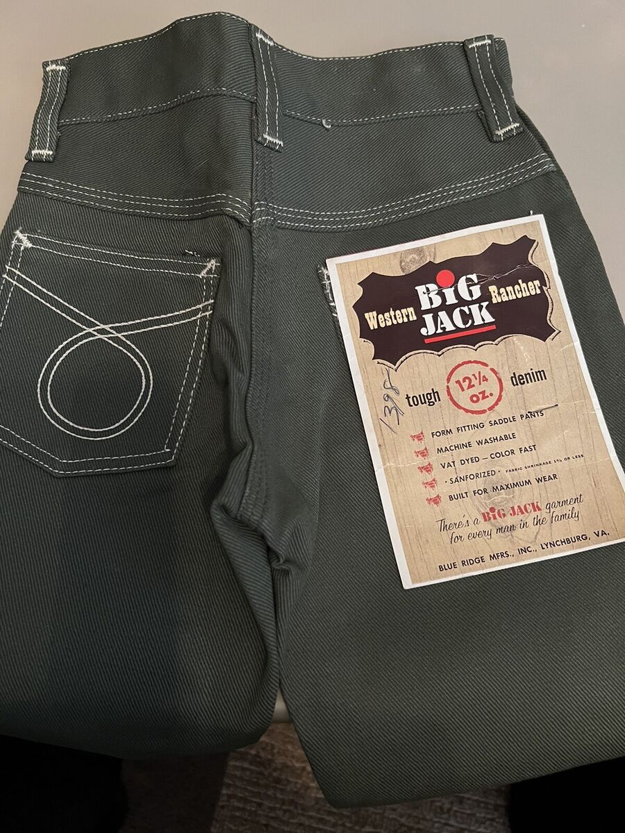 1960s Vintage Boy's BIG JACK Western Rancher Green DENIM 1960s Vintage Boy's BIG JACK Western Rancher Green DENIM