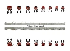 Rudolph The Red Nosed Reindeer Nail Polish Strips / Nail Wraps / Nail Stickers