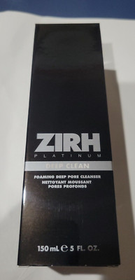 Zirh Platinum Deep Clean Foaming Deep Pore Cleanser - 150 ml / 5 oz - NIB