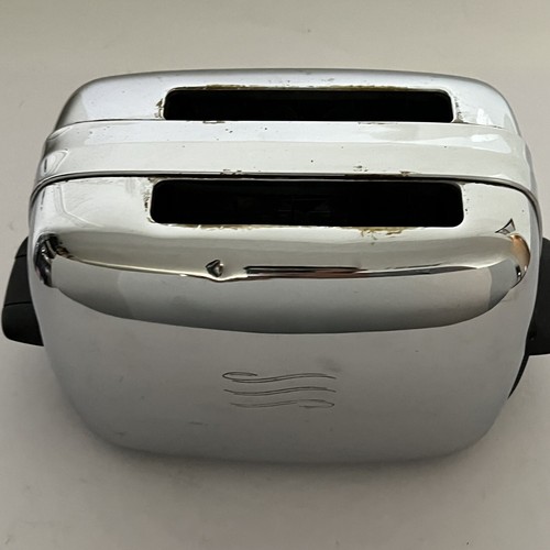 Vtg GE Two Slice Toaster General Electric 139T82 Chrome Bakelite - Imagen 16 de 18
