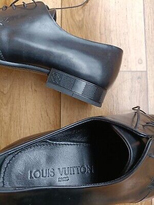 LOUIS VUITTON DERBY MEN LEATHER OXFORD SHOES SIZE 40 EU, 7 LOUIS VUITTON DERBY MEN LEATHER OXFORD SHOES SIZE 40 EU, 7