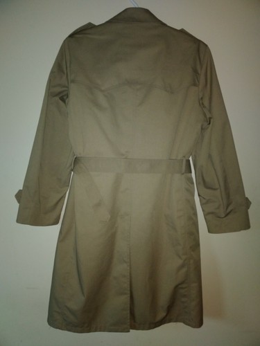 Anderson Little VTG Men's Double Breasted Lined Spread Neck Trench Coat 42Long - Picture 2 of 12