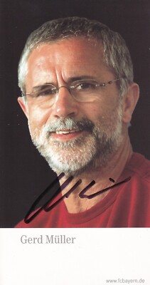 Gerd Müller - FC Bayern München - original signierte Karte