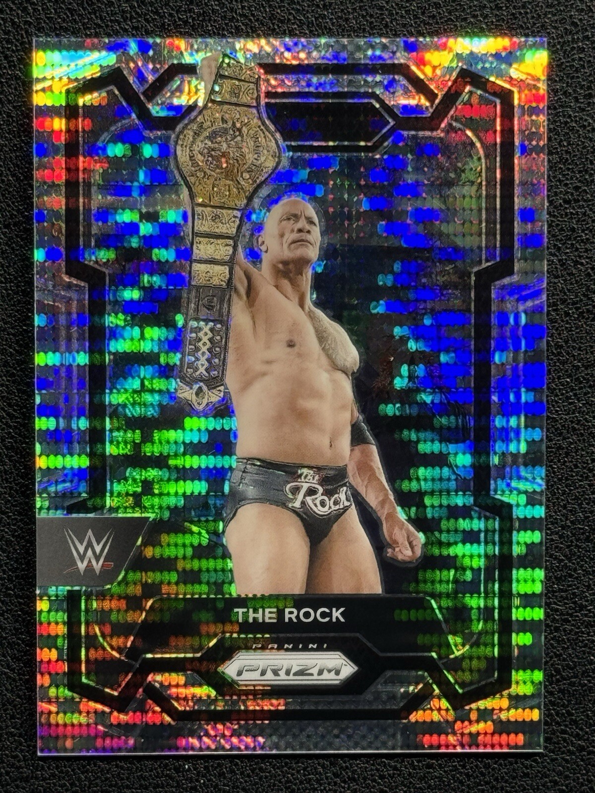 2024 Panini Prizm WWE The Rock #193 Pulsar Prizm 269 /499 - Legend