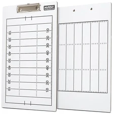 Murray Sporting Goods Dry-Erase Double Sided Football Coaches Clipboard