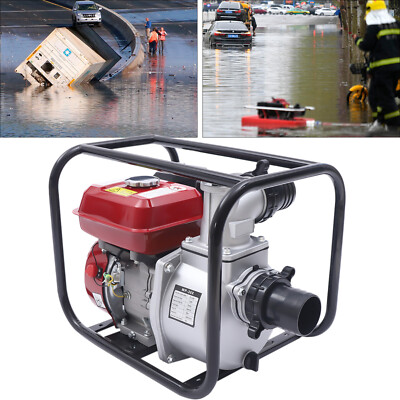 #ad 3quot; 7.5HP Gas Water Pump Semi Trash Pump High Pressure Water Pump Kit 60 m3 h $218.88