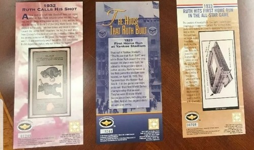 Babe Ruth Commemorative 3 Ticket Set, Sports History, Sports Greatest Moments. - Picture 3 of 3