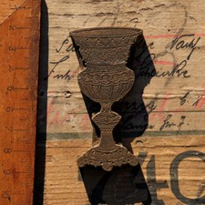 Kielich Mosiężny ornament Ozdoba ozdobna Mosiężne oprawy Secesja Art Nouveau