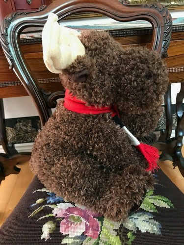 Hudsons Bay Company Chocolate Brown Moose HBC Canada Winter Olympics Scarf 14" - Picture 3 of 7