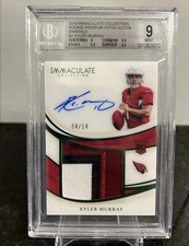 Kyler Murray 2019 Panini Immaculate RPA SSP /14 BGS 9 Mint!