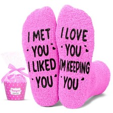 Girlfriend Boyfriend Valentine Gifts Love Sock Him Her Couple Present