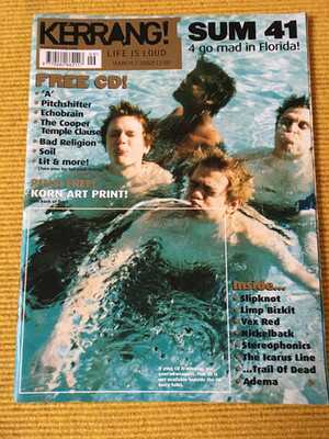 KERRANG 3/2002 41 Slipknot Limp Bizkit Vex Red Trail of Dead Stereophonics Adema