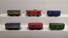 Marx O Vintage Tinplate Freight Cars 1235, 555, 547, 1935, 384299 6