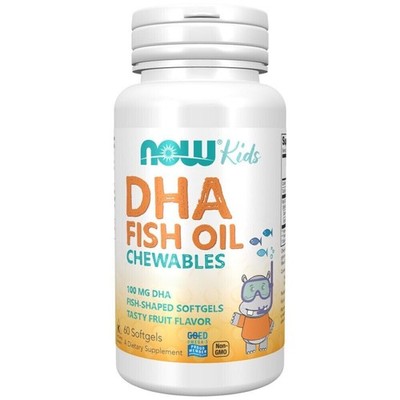 Now Foods, DHA Kids Fish Oil Chewable, 60 Weichkapseln