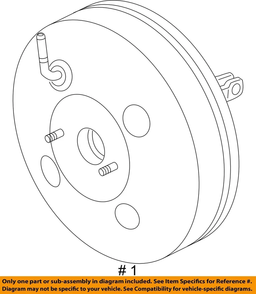 Kia Rio5 Power Brake Booster Oem QXYBH - Image 3 of 3