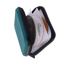 XiongYe CD DVD Wallet, 32 Capacity Heavy Duty, 6x6x2 inches, Darkgreen