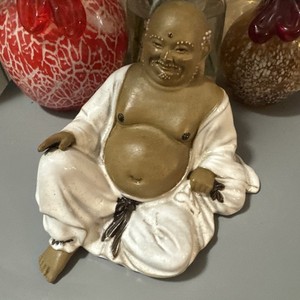 Laughing Buddha eccentric Chinese Ch'an (Zen) monk exposed belly symbolize joy