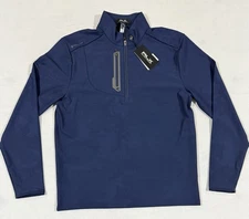 RLX Ralph Lauren Performance 1/4 Zip Golf Pullover Men’s Med. Navy Camo NWT $168