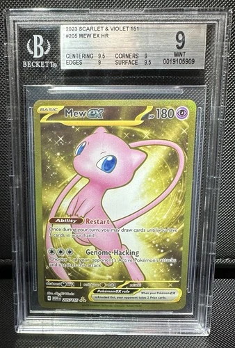 Mew EX HR Scarlet & Violet 151 #205 BGS 9 Pokemon TCG