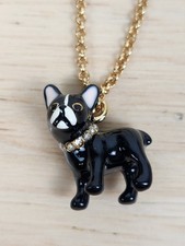 Kate Spade New York Ma Chérie Antoine French Bulldog Mini Pendant Necklace 