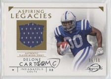 2011 Topps Gridiron Legends Aspiring Legacies Relics Gold 6/50 Delone Carter 0q3