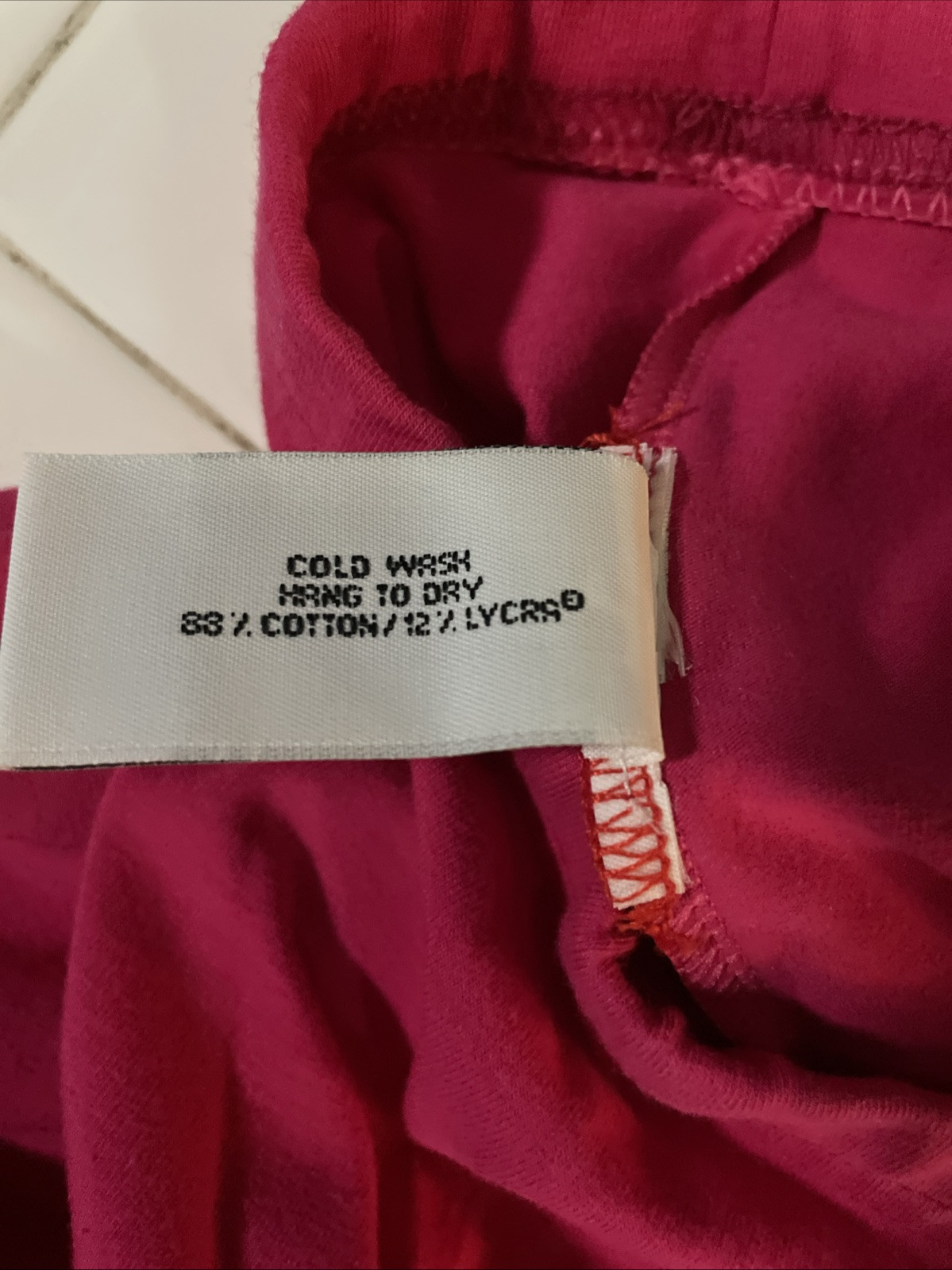 Vintage One Step Ahead Pink Leggings Size Large New With Tags DuPont Sports