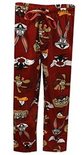 Briefly Stated Mens Looney Tunes Cast of Characters Minky Fleece Medium