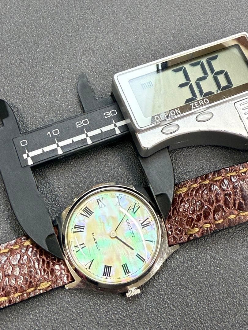 Orient Chamade Watch Manual Winding Shell Dial Me… - image 8