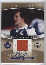 2006-07 Trilogy Honorary Scripted Swatches 11/25 Darryl Sittler Auto HOF 0c3
