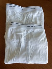 Jockey Y-Fly Men  s 2 Classic Briefs Size 44 White High Rise Cambodia NWOT