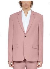NWT The Kooples Pink Twill Blazer Mens FR 50 US 40 Two Button Sport Coat Paris