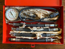 Snap-on Vacuum And Fuel Pump Gauge Set Vintage Wstorage Box