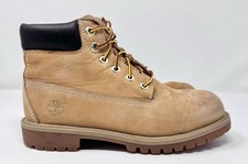 Timberland 6  Premium Waterproof Wheat Boots Youth 12709M sz 3