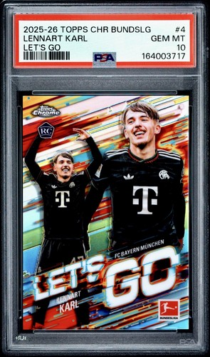 Lennart Karl #LG-4 2025 Topps Chrome Bundesliga Let's Go card