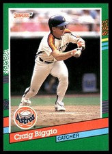 Craig Biggio 1991 Donruss #595 Astros MLB READ FREE SHIPPING AutographDen