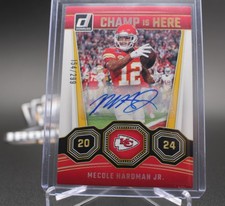 2024 Panini Donruss Mecole Hardman Jr. Champ Is Here Auto Chiefs #7 /299