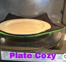 microwave plate cozy, Hot pads, reversible, reusable, gift