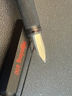 rotring 600 fountain pen 1990 s vintage stainless steel 0B nib
