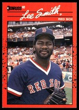 Lee Smith 1990 Donruss #110 Boston Red Sox MLB READ FREE SHIPPING AutographDen