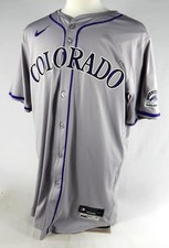 2024 Colorado Rockies Bud Black #42 Game Issued Grey Jersey Jackie Robinson 6