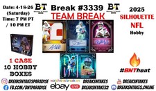 JACKSONVILLE JAGUARS 2025 Panini Silhouette Football Hobby 10 BOX Break #3339