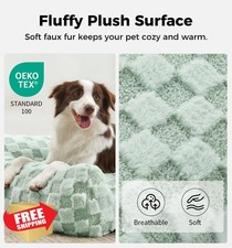 Made4Pets Sage Green Cat Sofa Small Faux Fur Washable Base