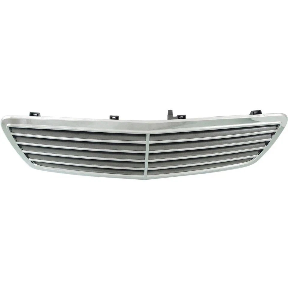 For 2003-2006 Grille Chrome Shell w Gray Insert Plastic Mercedes Benz S430 S500 Foto 3 de 4