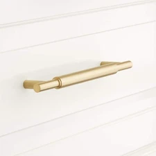 Signature Hardware EH1079.6.SBS Colmar 6" C2C Bar Cabinet Pull - Satin Brass