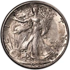 1944-S Brilliant Uncirculated Walking Liberty Silver Half Dollar 50c SF BU+